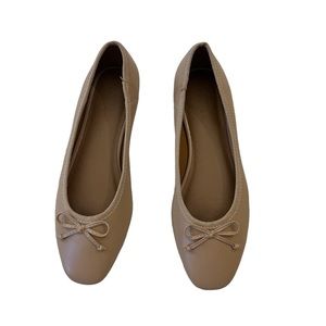 Blush pink ballet flats